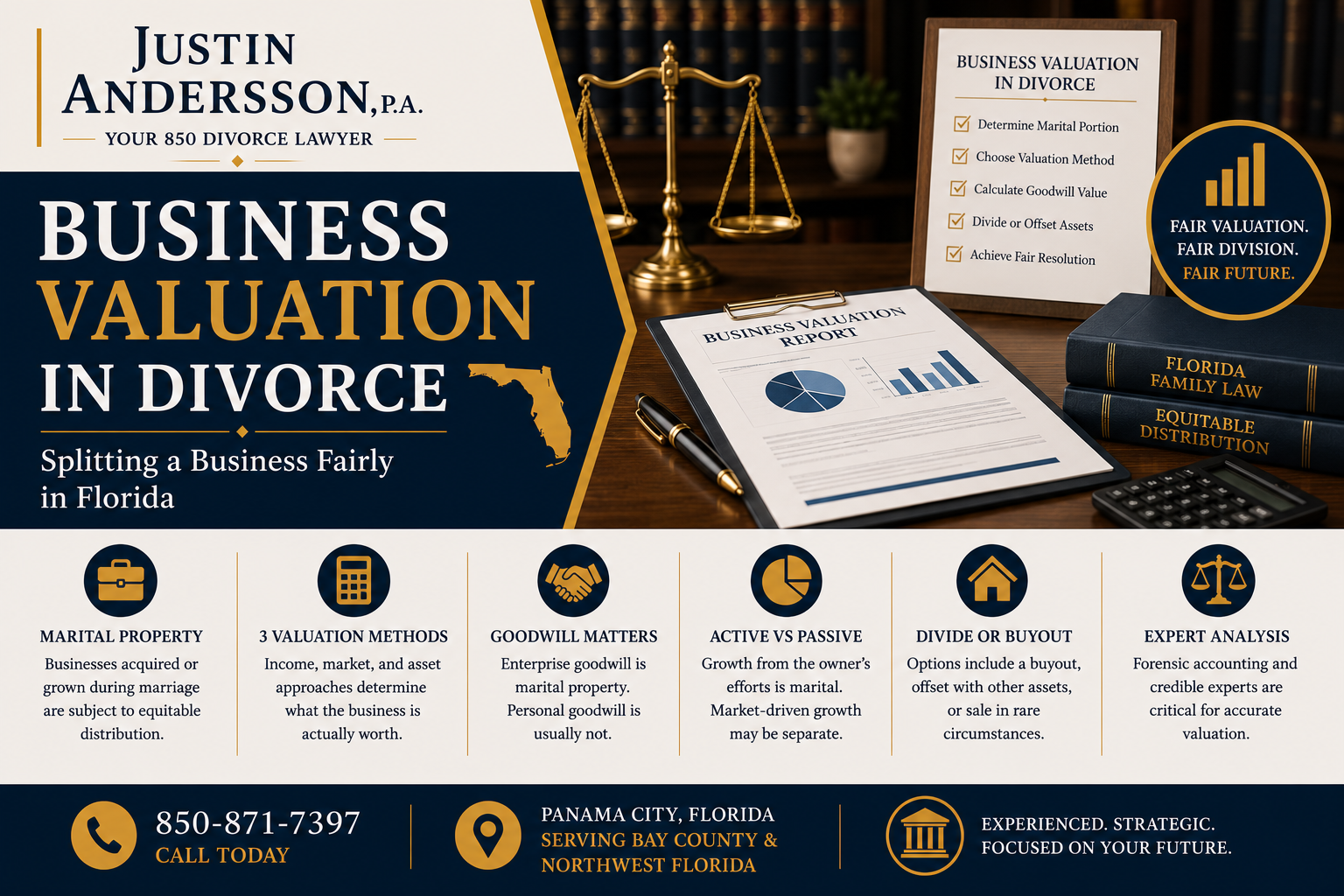 Business Valuation in Divorce: Splitting a Business Fairly in Florida