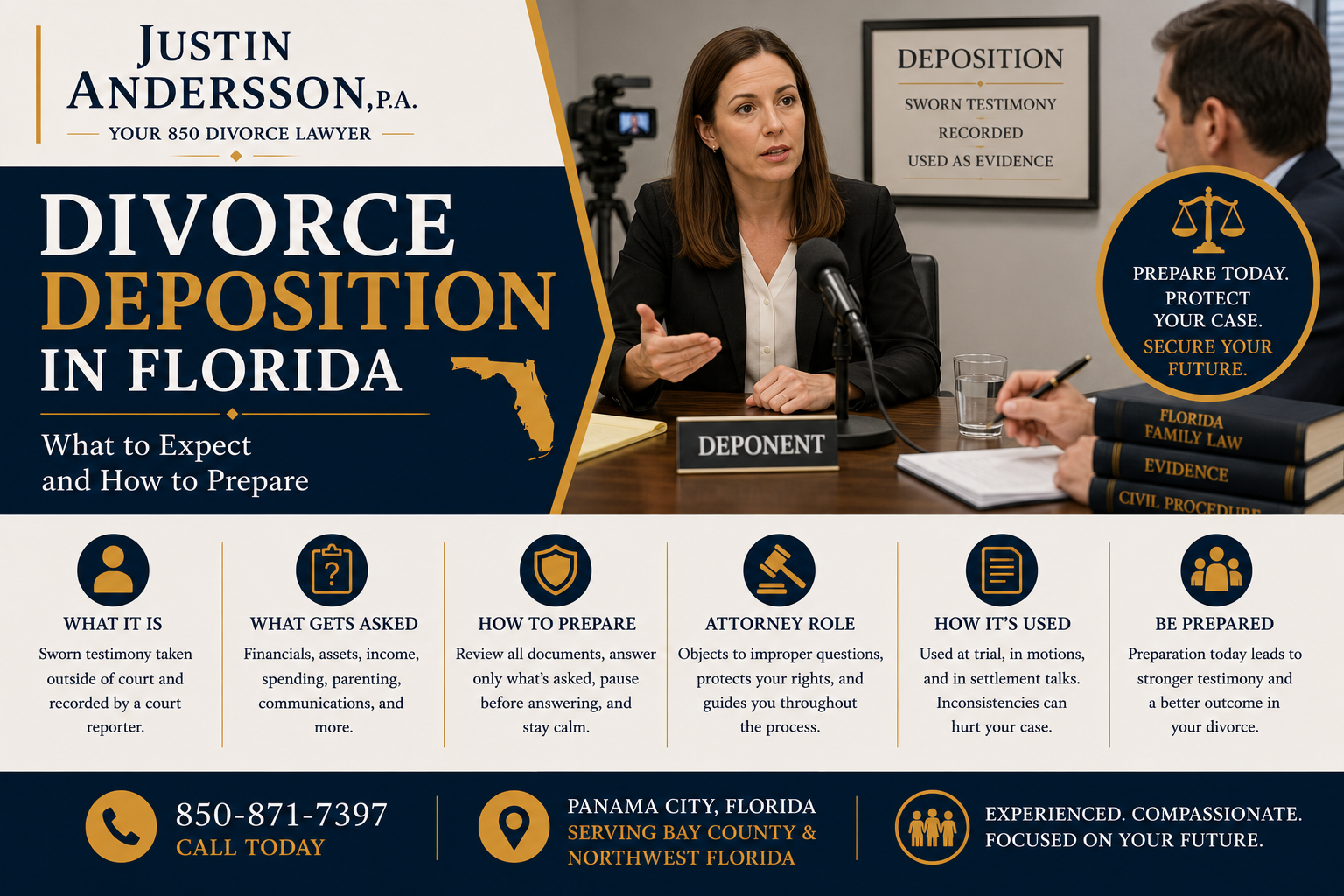 Divorce Deposition: What to Expect and How to Prepare in Florida