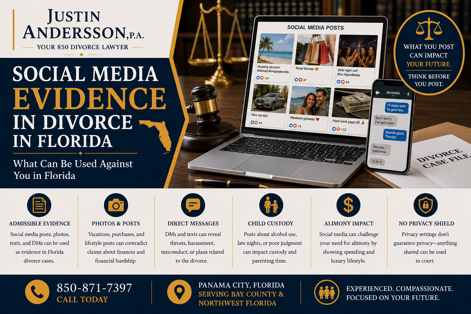 Social Media Evidence in Divorce: What Can Be Used Against You in Florida