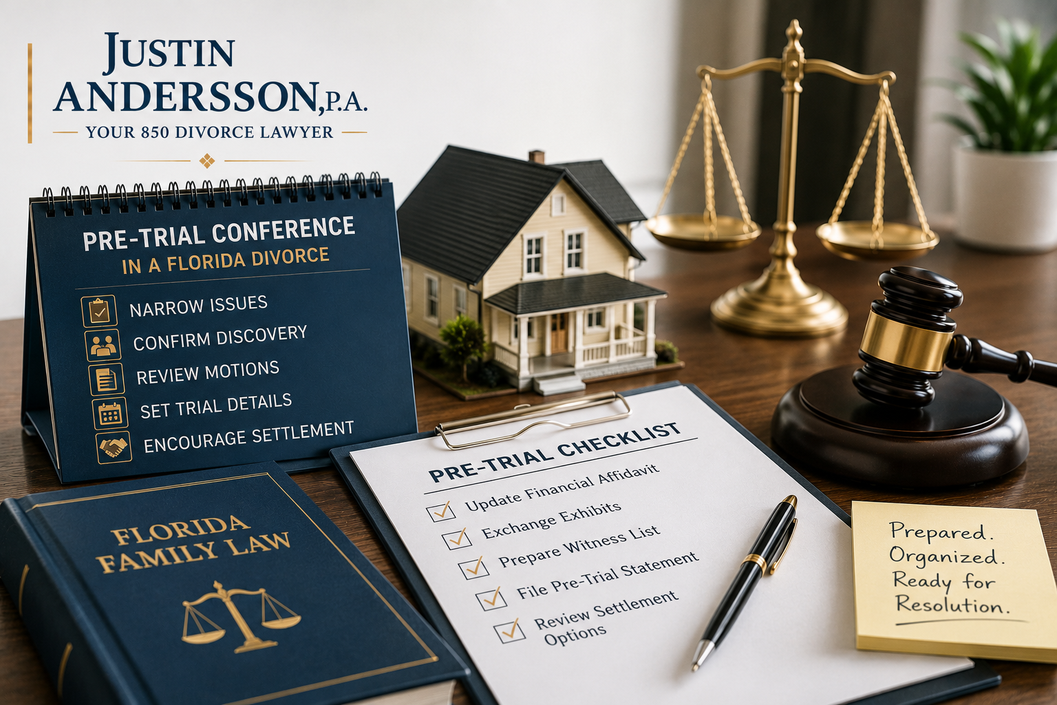 What Happens at a Pre-Trial Conference in a Florida Divorce?